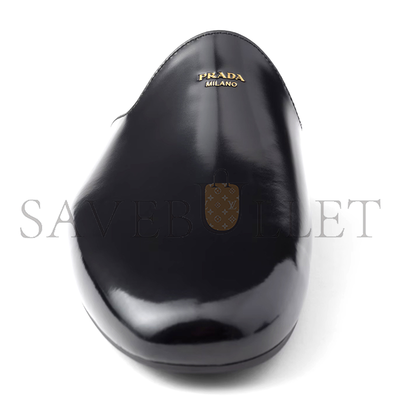 PRADA BRUSHED LEATHER SLIPPERS 2S2986 PRADA BRUSHED LEATHER SLIPPERS 2S2986
